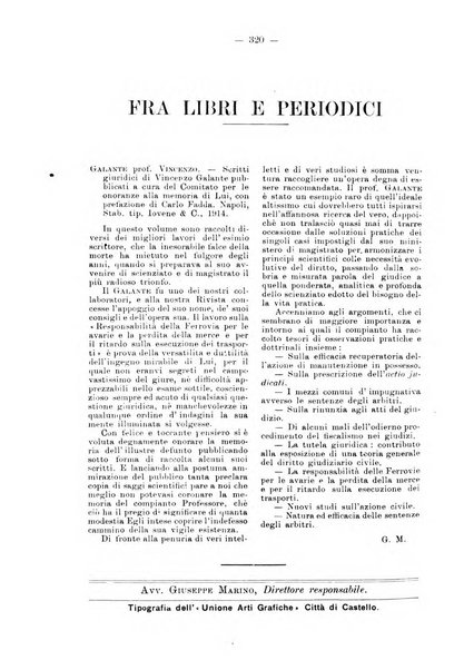 Le ferrovie italiane rivista quindicinale di dottrina, giurisprudenza, legislazione ed amministrazione ferroviaria