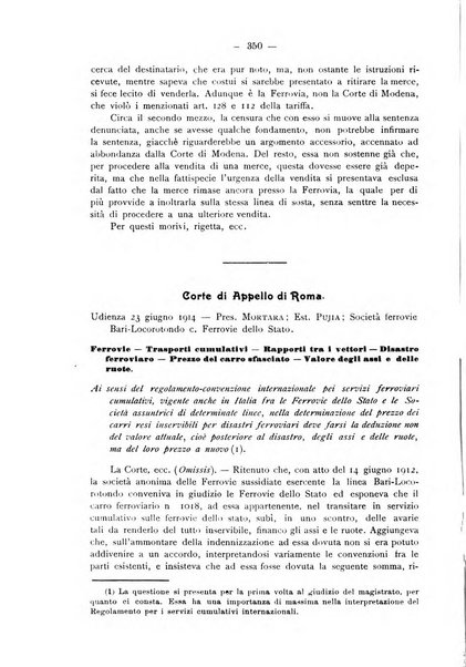 Le ferrovie italiane rivista quindicinale di dottrina, giurisprudenza, legislazione ed amministrazione ferroviaria