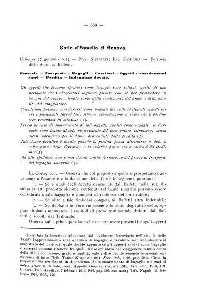 Le ferrovie italiane rivista quindicinale di dottrina, giurisprudenza, legislazione ed amministrazione ferroviaria