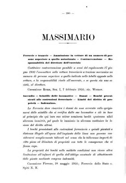 Le ferrovie italiane rivista quindicinale di dottrina, giurisprudenza, legislazione ed amministrazione ferroviaria