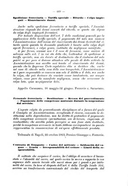 Le ferrovie italiane rivista quindicinale di dottrina, giurisprudenza, legislazione ed amministrazione ferroviaria