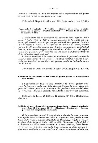 Le ferrovie italiane rivista quindicinale di dottrina, giurisprudenza, legislazione ed amministrazione ferroviaria