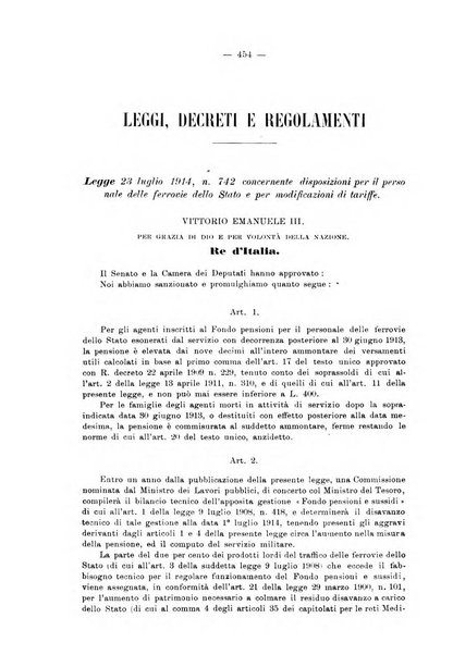 Le ferrovie italiane rivista quindicinale di dottrina, giurisprudenza, legislazione ed amministrazione ferroviaria