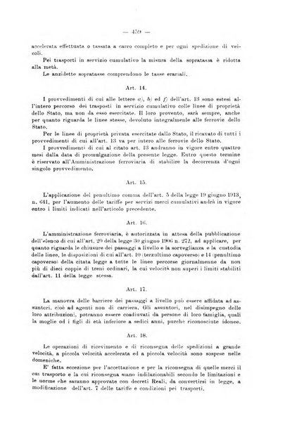 Le ferrovie italiane rivista quindicinale di dottrina, giurisprudenza, legislazione ed amministrazione ferroviaria