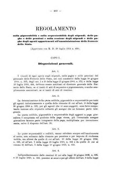 Le ferrovie italiane rivista quindicinale di dottrina, giurisprudenza, legislazione ed amministrazione ferroviaria