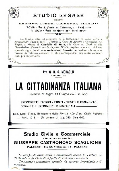 Le ferrovie italiane rivista quindicinale di dottrina, giurisprudenza, legislazione ed amministrazione ferroviaria