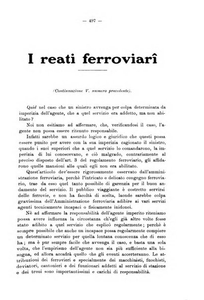 Le ferrovie italiane rivista quindicinale di dottrina, giurisprudenza, legislazione ed amministrazione ferroviaria