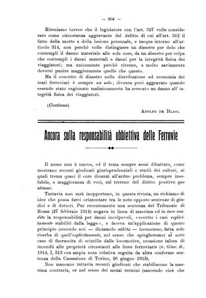 Le ferrovie italiane rivista quindicinale di dottrina, giurisprudenza, legislazione ed amministrazione ferroviaria