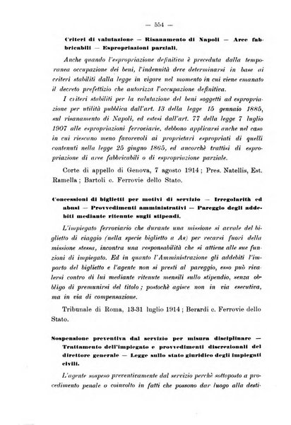 Le ferrovie italiane rivista quindicinale di dottrina, giurisprudenza, legislazione ed amministrazione ferroviaria