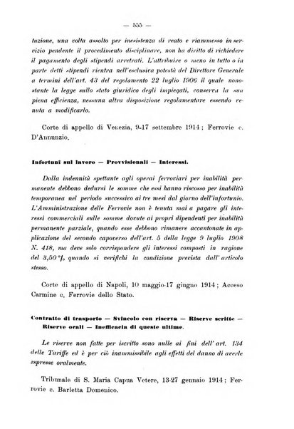 Le ferrovie italiane rivista quindicinale di dottrina, giurisprudenza, legislazione ed amministrazione ferroviaria