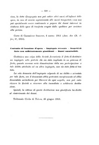 Le ferrovie italiane rivista quindicinale di dottrina, giurisprudenza, legislazione ed amministrazione ferroviaria