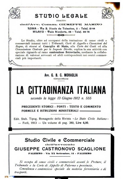 Le ferrovie italiane rivista quindicinale di dottrina, giurisprudenza, legislazione ed amministrazione ferroviaria