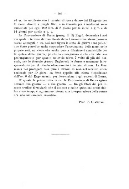 Le ferrovie italiane rivista quindicinale di dottrina, giurisprudenza, legislazione ed amministrazione ferroviaria