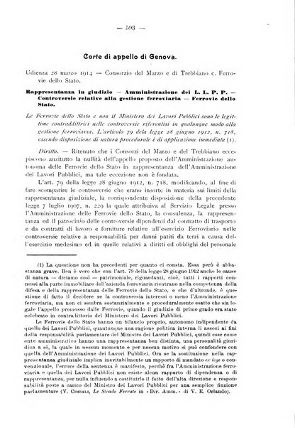 Le ferrovie italiane rivista quindicinale di dottrina, giurisprudenza, legislazione ed amministrazione ferroviaria