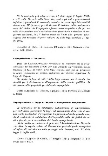 Le ferrovie italiane rivista quindicinale di dottrina, giurisprudenza, legislazione ed amministrazione ferroviaria