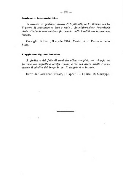 Le ferrovie italiane rivista quindicinale di dottrina, giurisprudenza, legislazione ed amministrazione ferroviaria