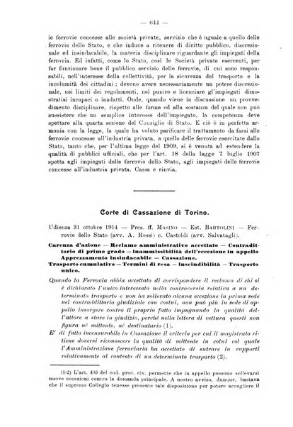 Le ferrovie italiane rivista quindicinale di dottrina, giurisprudenza, legislazione ed amministrazione ferroviaria