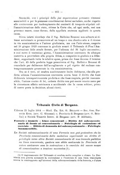 Le ferrovie italiane rivista quindicinale di dottrina, giurisprudenza, legislazione ed amministrazione ferroviaria