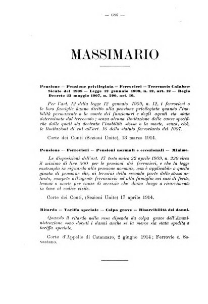 Le ferrovie italiane rivista quindicinale di dottrina, giurisprudenza, legislazione ed amministrazione ferroviaria