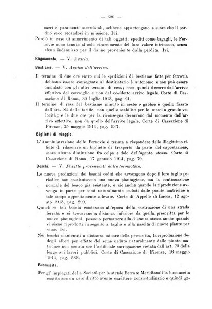 Le ferrovie italiane rivista quindicinale di dottrina, giurisprudenza, legislazione ed amministrazione ferroviaria