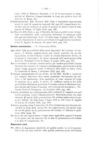 Le ferrovie italiane rivista quindicinale di dottrina, giurisprudenza, legislazione ed amministrazione ferroviaria