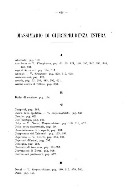 Le ferrovie italiane rivista quindicinale di dottrina, giurisprudenza, legislazione ed amministrazione ferroviaria