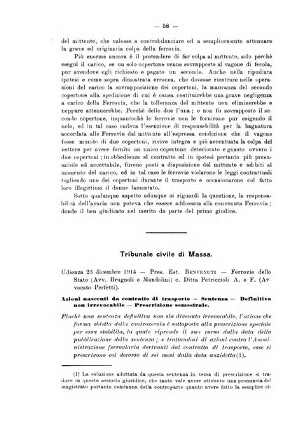 Le ferrovie italiane rivista quindicinale di dottrina, giurisprudenza, legislazione ed amministrazione ferroviaria