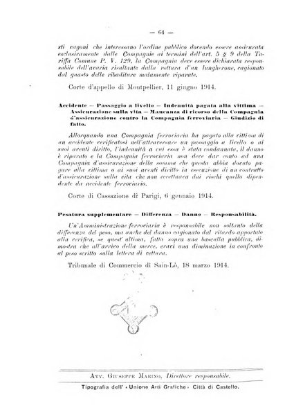 Le ferrovie italiane rivista quindicinale di dottrina, giurisprudenza, legislazione ed amministrazione ferroviaria