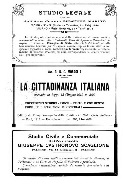 Le ferrovie italiane rivista quindicinale di dottrina, giurisprudenza, legislazione ed amministrazione ferroviaria