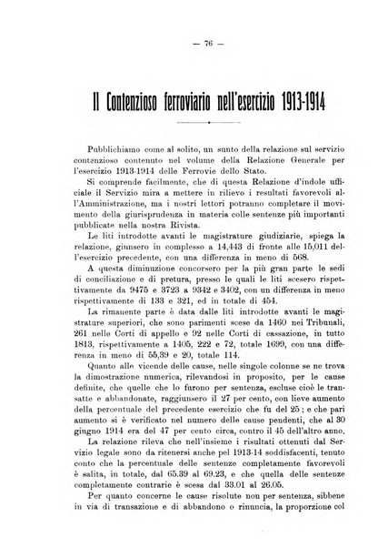 Le ferrovie italiane rivista quindicinale di dottrina, giurisprudenza, legislazione ed amministrazione ferroviaria