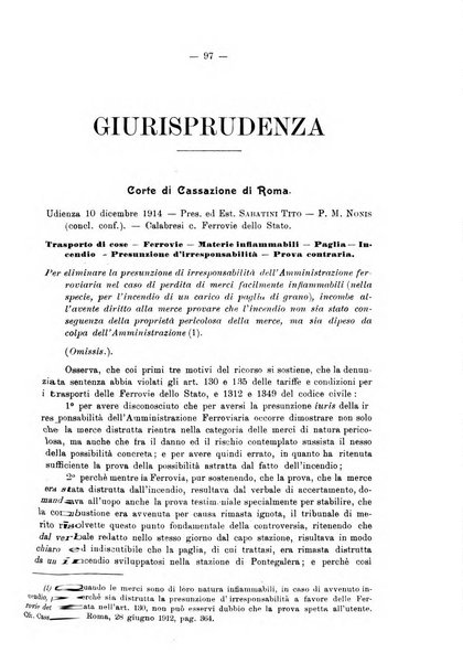 Le ferrovie italiane rivista quindicinale di dottrina, giurisprudenza, legislazione ed amministrazione ferroviaria