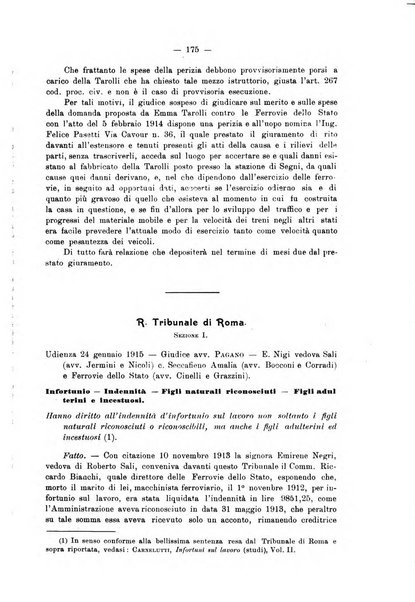 Le ferrovie italiane rivista quindicinale di dottrina, giurisprudenza, legislazione ed amministrazione ferroviaria