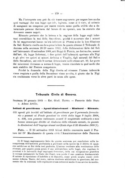 Le ferrovie italiane rivista quindicinale di dottrina, giurisprudenza, legislazione ed amministrazione ferroviaria