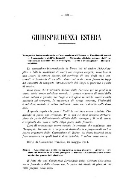 Le ferrovie italiane rivista quindicinale di dottrina, giurisprudenza, legislazione ed amministrazione ferroviaria