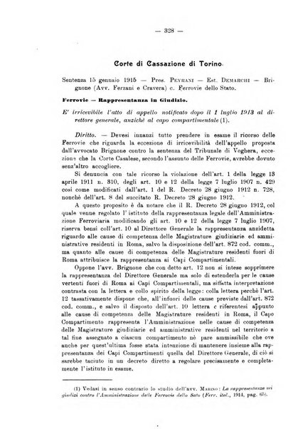 Le ferrovie italiane rivista quindicinale di dottrina, giurisprudenza, legislazione ed amministrazione ferroviaria