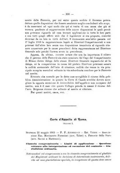 Le ferrovie italiane rivista quindicinale di dottrina, giurisprudenza, legislazione ed amministrazione ferroviaria