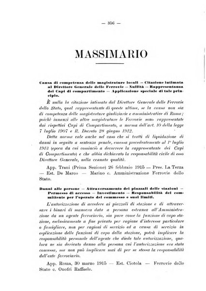 Le ferrovie italiane rivista quindicinale di dottrina, giurisprudenza, legislazione ed amministrazione ferroviaria