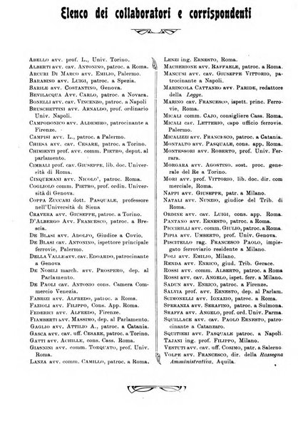 Le ferrovie italiane rivista quindicinale di dottrina, giurisprudenza, legislazione ed amministrazione ferroviaria