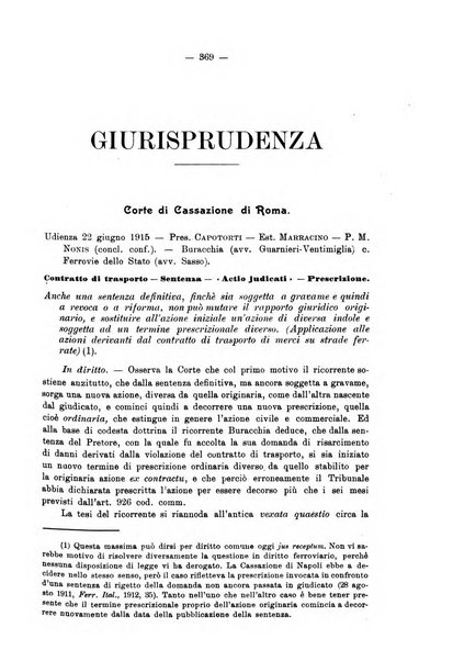 Le ferrovie italiane rivista quindicinale di dottrina, giurisprudenza, legislazione ed amministrazione ferroviaria