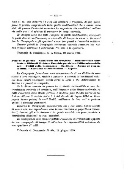 Le ferrovie italiane rivista quindicinale di dottrina, giurisprudenza, legislazione ed amministrazione ferroviaria