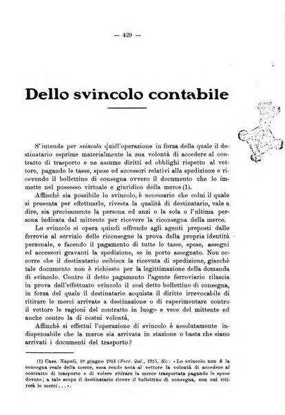 Le ferrovie italiane rivista quindicinale di dottrina, giurisprudenza, legislazione ed amministrazione ferroviaria