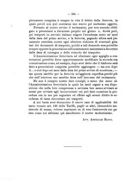 Le ferrovie italiane rivista quindicinale di dottrina, giurisprudenza, legislazione ed amministrazione ferroviaria