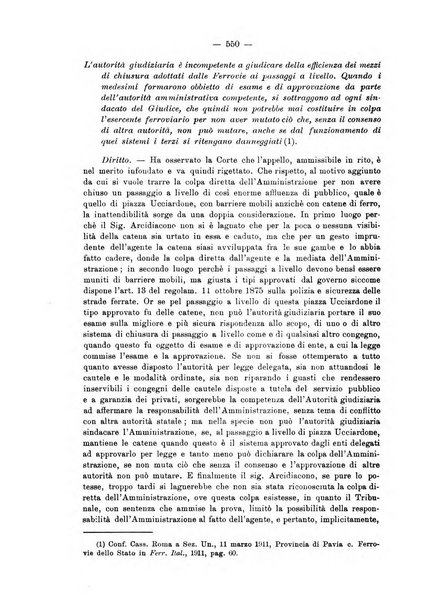 Le ferrovie italiane rivista quindicinale di dottrina, giurisprudenza, legislazione ed amministrazione ferroviaria