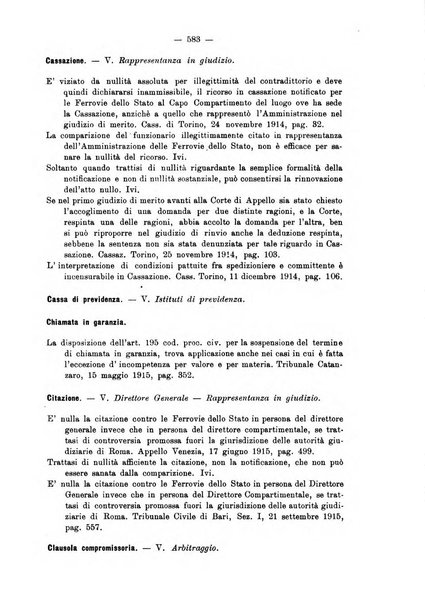 Le ferrovie italiane rivista quindicinale di dottrina, giurisprudenza, legislazione ed amministrazione ferroviaria