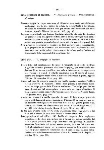 Le ferrovie italiane rivista quindicinale di dottrina, giurisprudenza, legislazione ed amministrazione ferroviaria