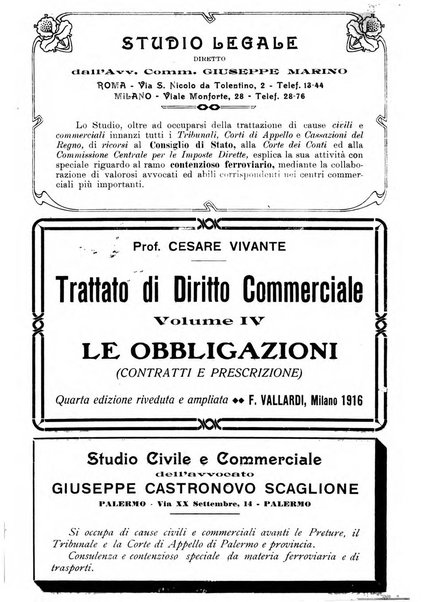 Le ferrovie italiane rivista quindicinale di dottrina, giurisprudenza, legislazione ed amministrazione ferroviaria