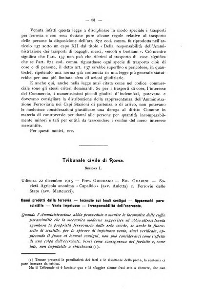 Le ferrovie italiane rivista quindicinale di dottrina, giurisprudenza, legislazione ed amministrazione ferroviaria