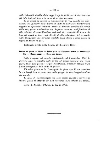 Le ferrovie italiane rivista quindicinale di dottrina, giurisprudenza, legislazione ed amministrazione ferroviaria