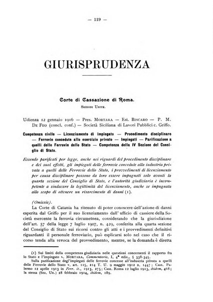 Le ferrovie italiane rivista quindicinale di dottrina, giurisprudenza, legislazione ed amministrazione ferroviaria