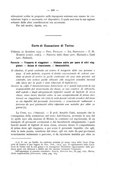 Le ferrovie italiane rivista quindicinale di dottrina, giurisprudenza, legislazione ed amministrazione ferroviaria